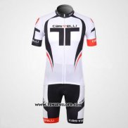 2012 Maillot Ciclismo Castelli Noir et Blanc 1 Manches Courtes et Cuissard